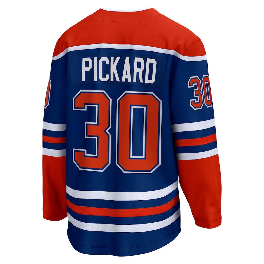Calvin Pickard Edmonton Oilers Home Premier Breakaway Jersey - Royal