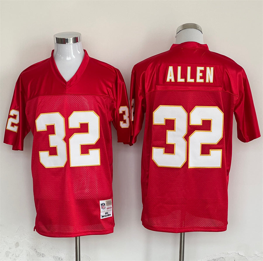 Men's Kansas City Chiefs Marcus Allen Red Legacy Replica Jersey1
