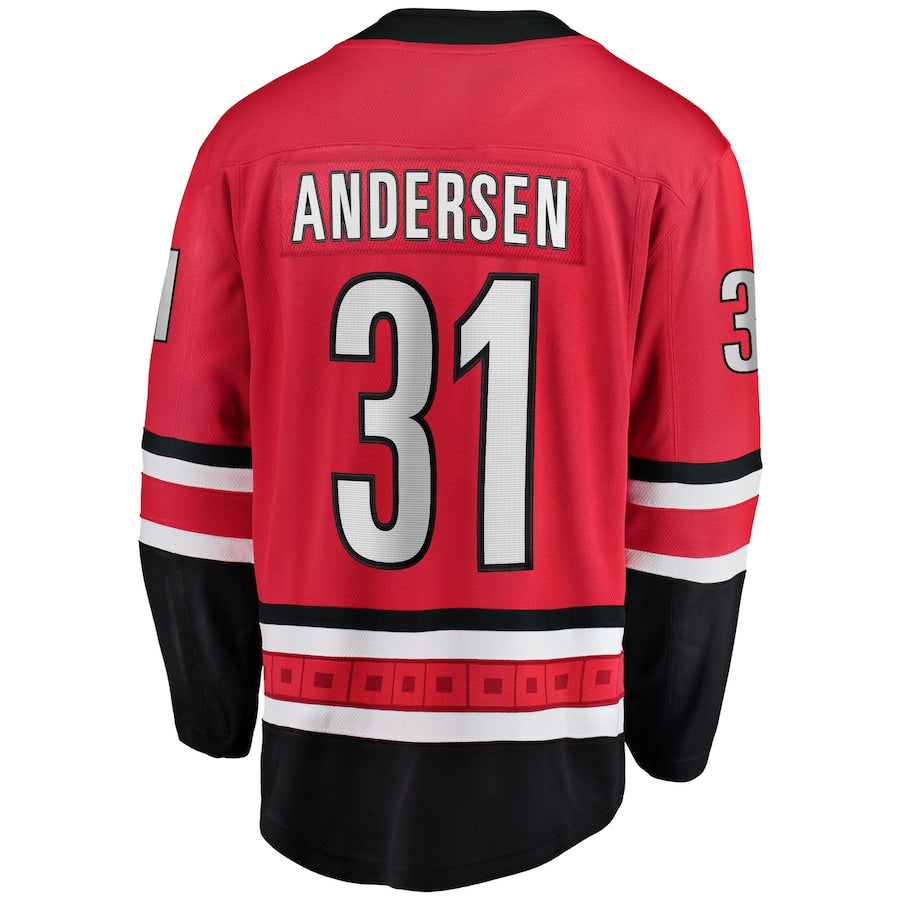 Frederik Andersen Carolina Hurricanes Alternate Breakaway Jersey - Red
