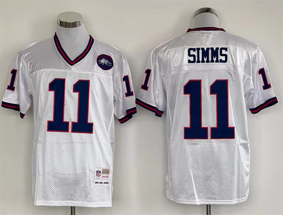 Men's New York Giants Phil Simms White Legacy Replica jersey