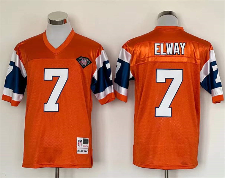 Men's Denver Broncos John Elway Orange Legacy Replica jersey