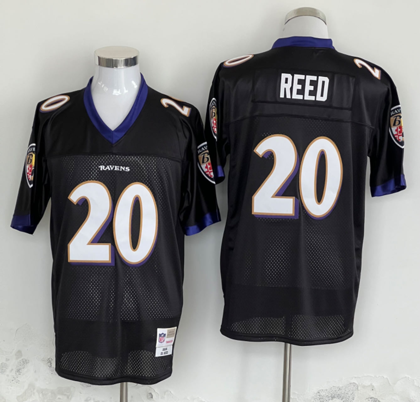 Men's Baltimore Ravens Ed Reed Black Legacy Replica Player jersey