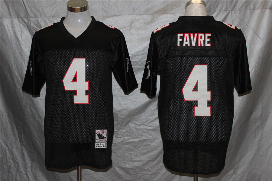 Men's Atlanta Falcons Brett Favre Black Legacy Replica jersey