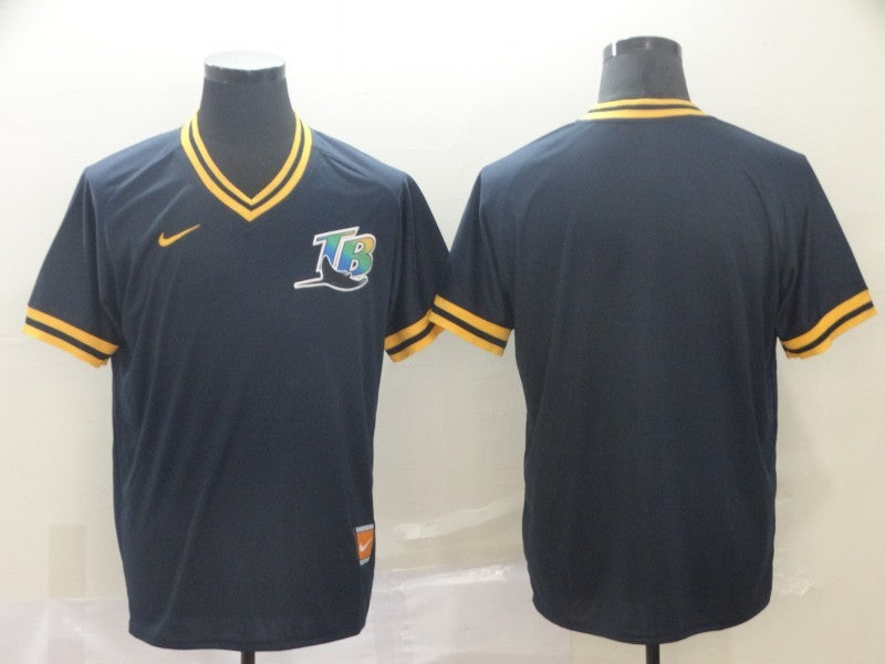 Men's Tampa Bay Rays Navy Replica Blank jersey