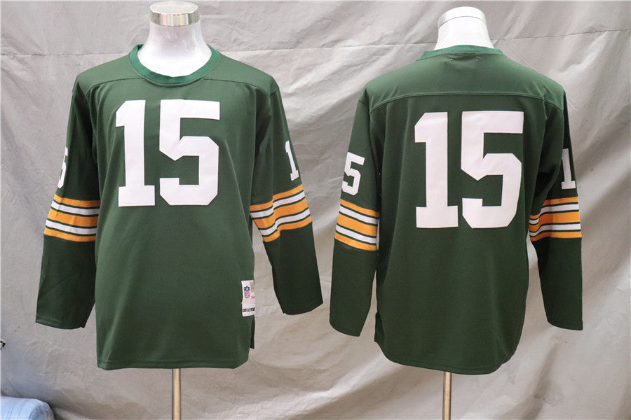 Men's Green Bay Packers Bart Starr Green Legacy Replica Player jersey