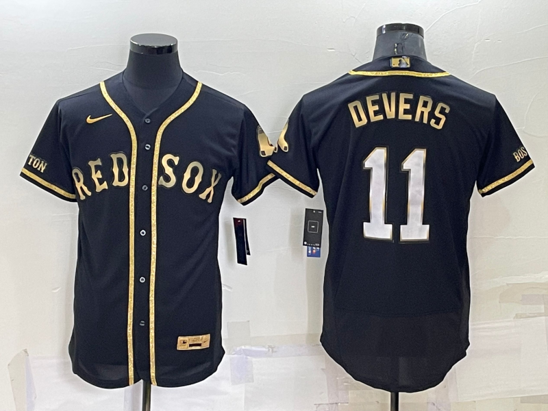 Men's Boston Red Sox Rafael Devers #11 Black Replica Baseball jersey