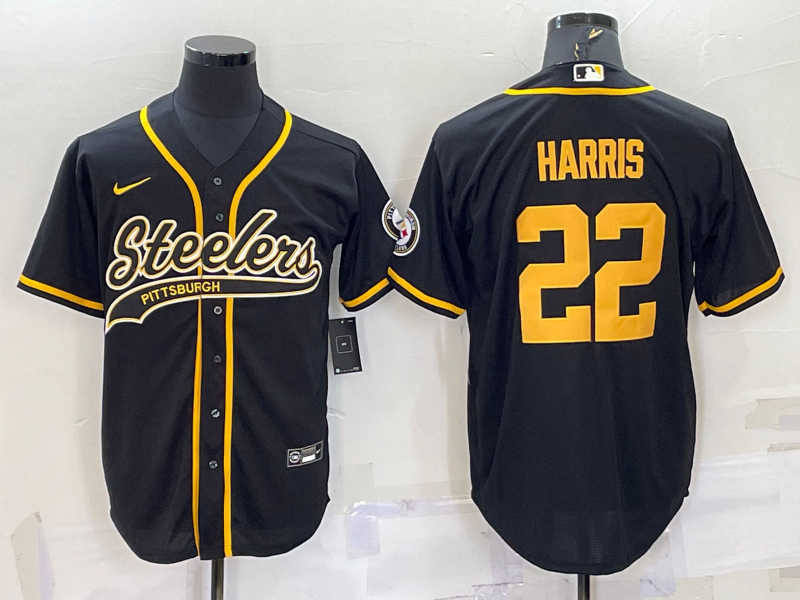 Men's Pittsburgh Steelers Najee Harris #22 Black Vapor F.U.S.E. Limited jersey