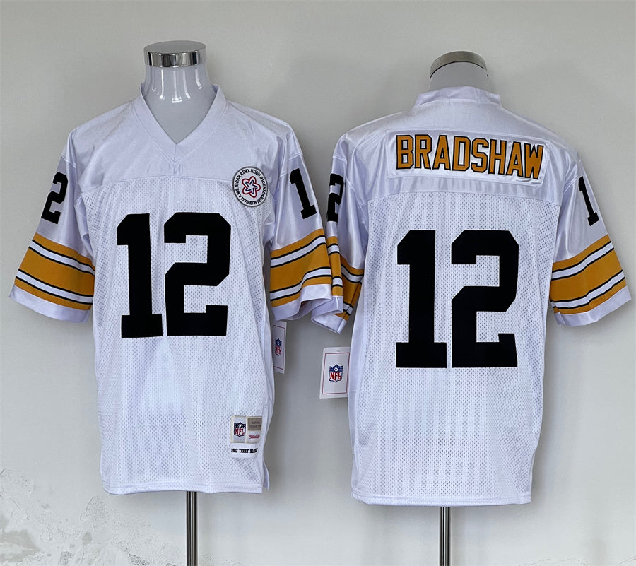 Men's Pittsburgh Steelers Terry Bradshaw White Legacy Replica jersey