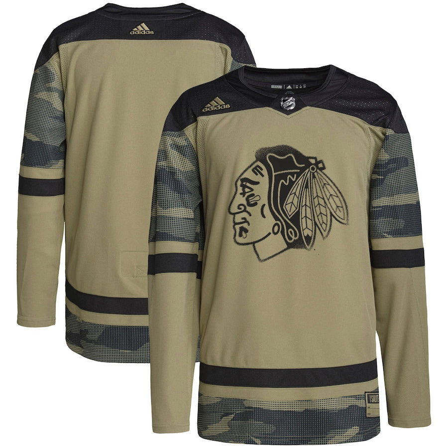 Chicago Blackhawks   Military Appreciation Team   Practice Jersey - Camo