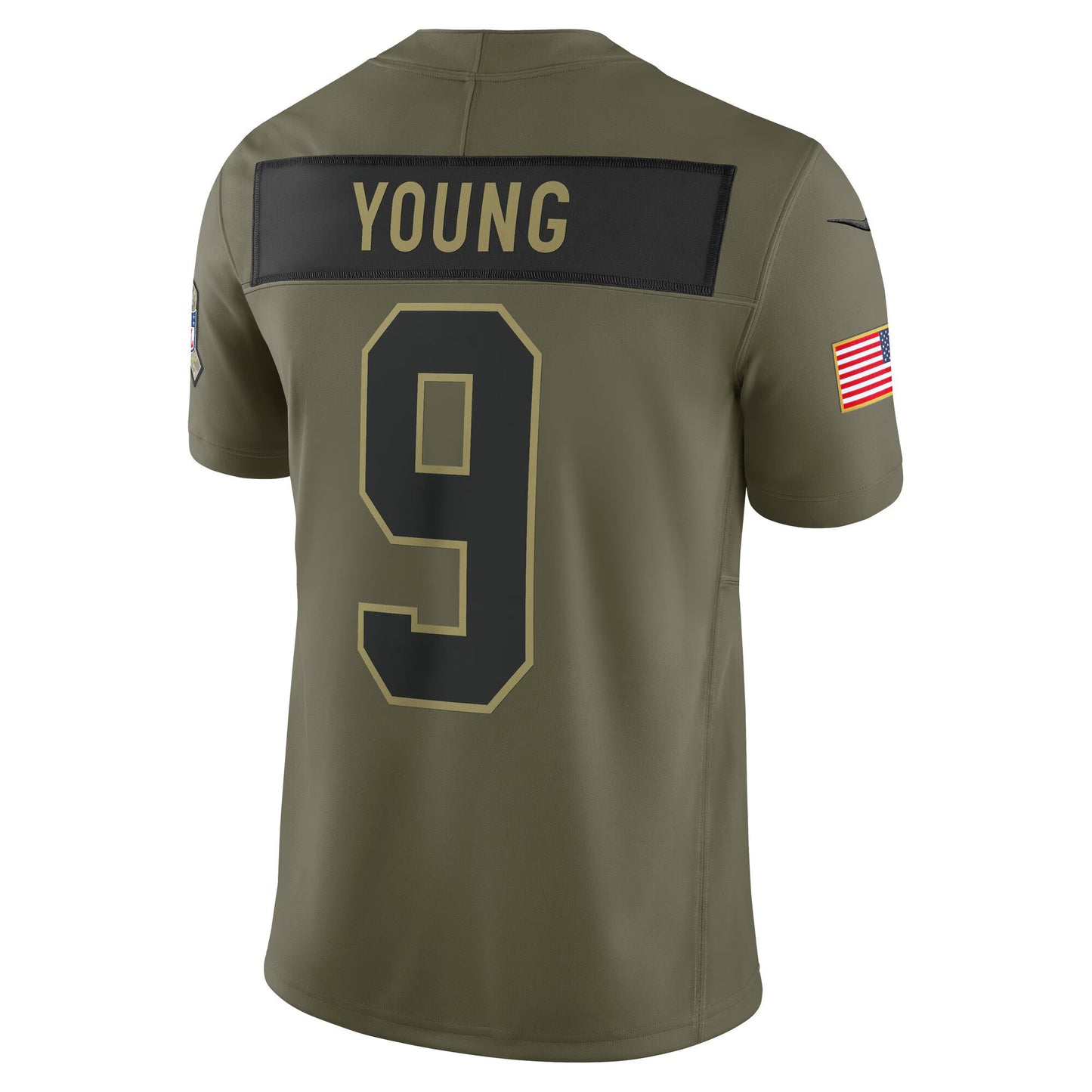 Carolina Panthers Bryce Young Olive 2025 Salute to Service Limited Jersey
