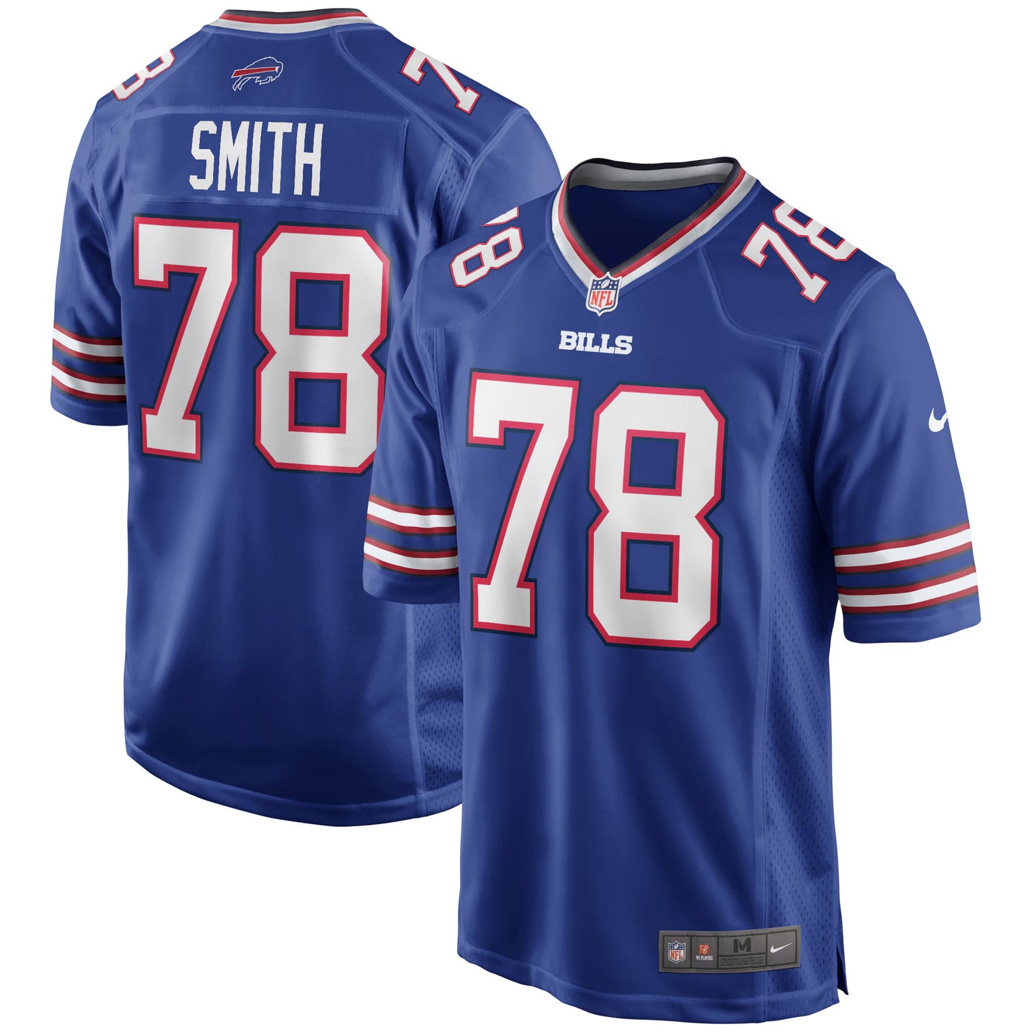 Buffalo Bills Bruce Smith Royal Game Retired Player Jersey