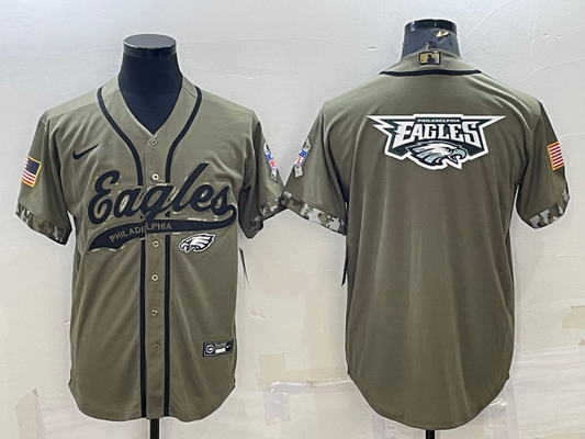 Men's Philadelphia Eagles Olive 2022 Salute To Service Limited jersey