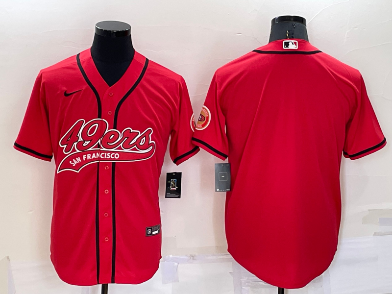 Men's San Francisco 49ers Red Blank jersey