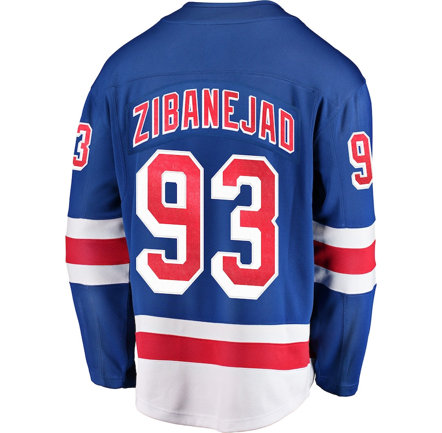 Mika Zibanejad New York Rangers   Premier Breakaway  Jersey - Royal