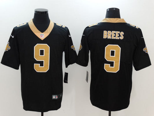 Men's New Orleans Saints #9 Drew Brees Black Team jersey