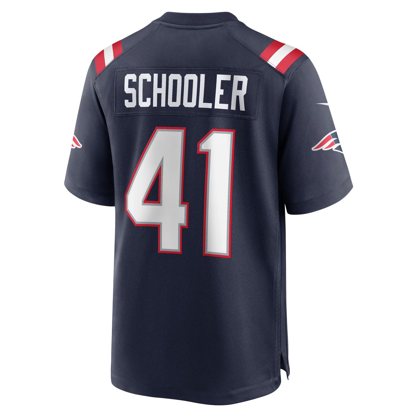New England Patriots Brenden Schooler Navy Game Player Jersey