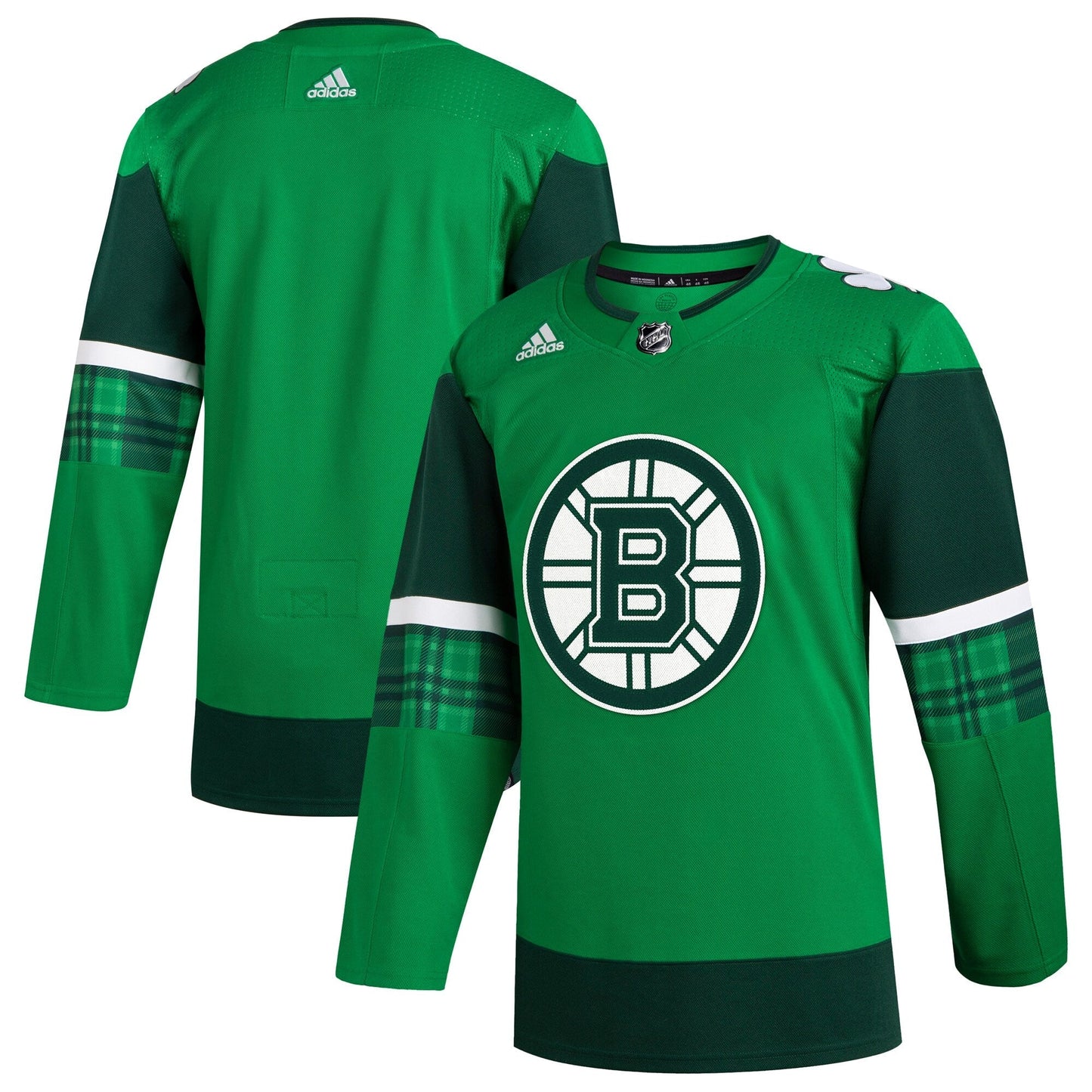 Boston Bruins   2023 St. Patrick's Day Primegreen   Jersey - Kelly Green