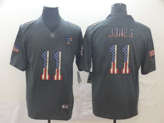 Men's Atlanta Falcons Julio Jones #11 Black Team Game Jersey1