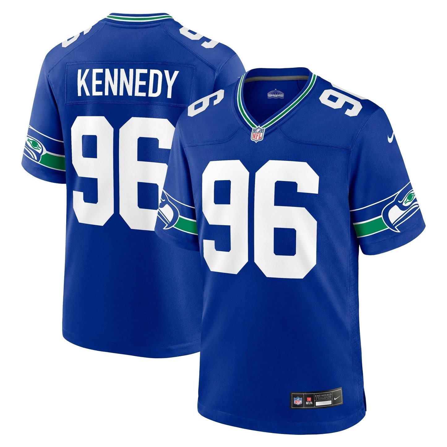 Cortez Kennedy Seattle Seahawks Nike Throwback Retired   Game Jersey - Royal