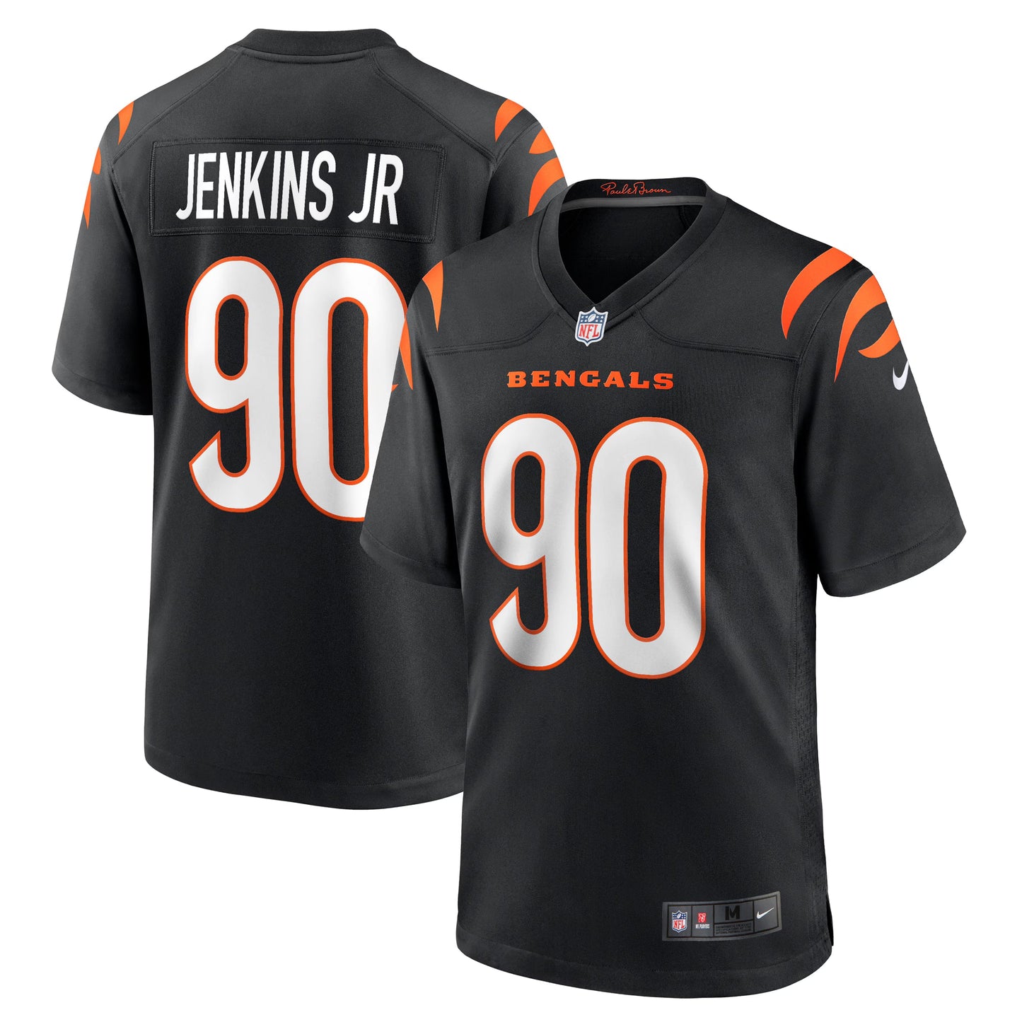 Cincinnati Bengals Kris Jenkins Jr. Black Game Jersey