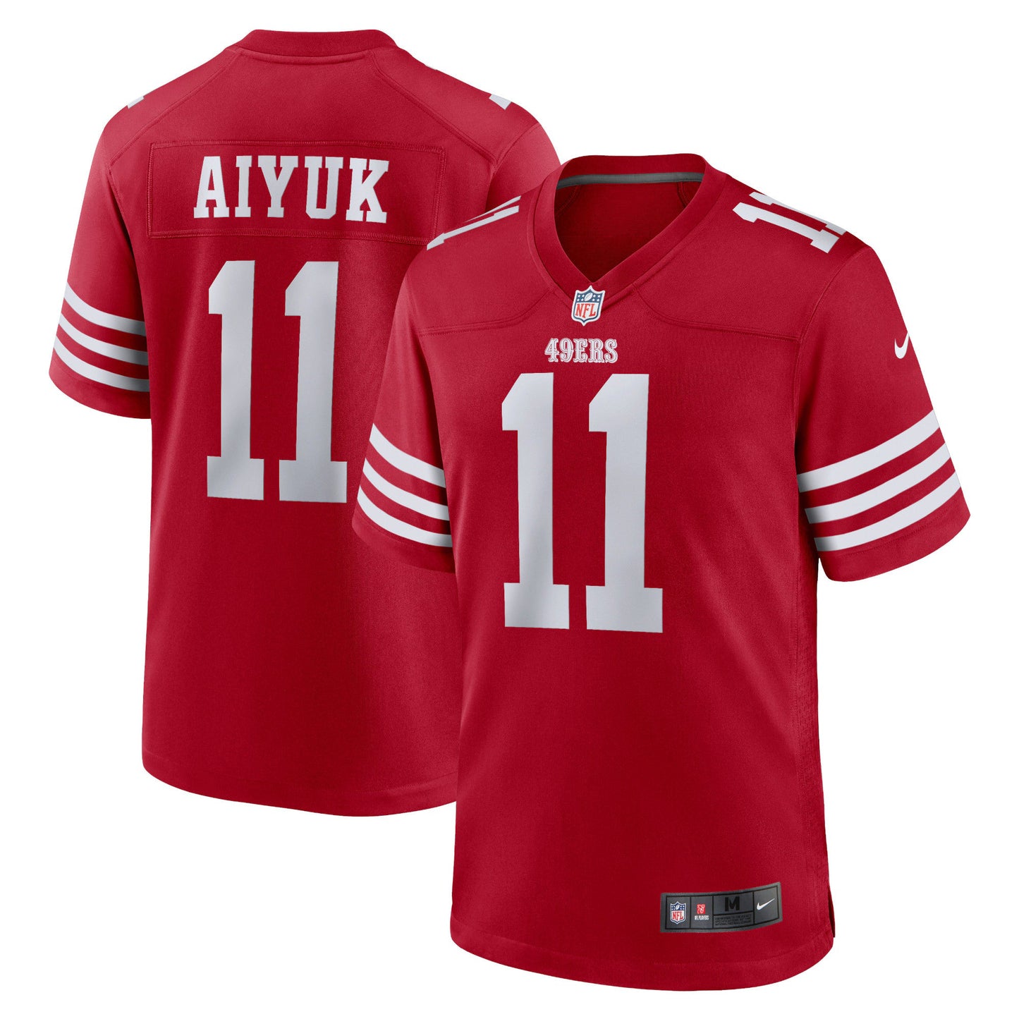 San Francisco 49ers Brandon Aiyuk Scarlet Team Player Game Jersey