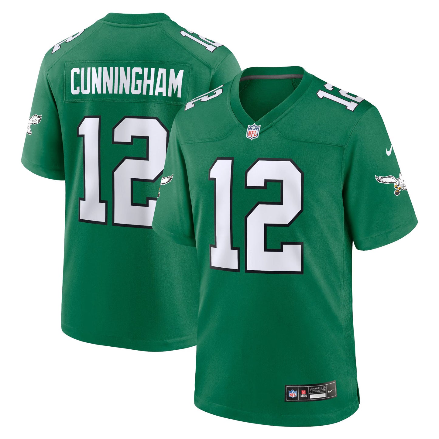 Philadelphia Eagles Randall Cunningham Kelly Green Alternate Retired Player Game Jersey