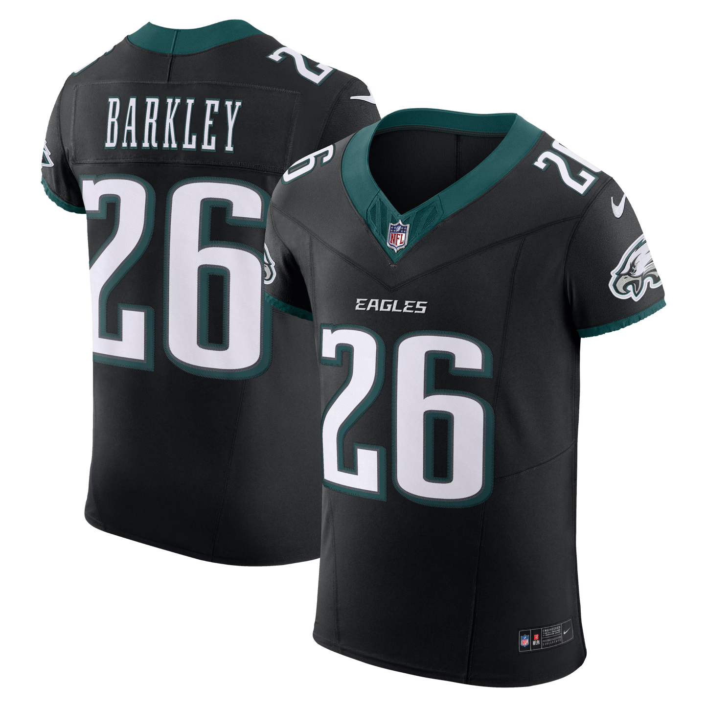 Philadelphia Eagles Saquon Barkley Black Alternate Vapor F.U.S.E. Elite Jersey