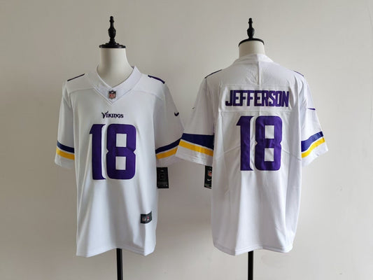 Men's Minnesota Vikings Justin Jefferson Nike Jersey -  White#18