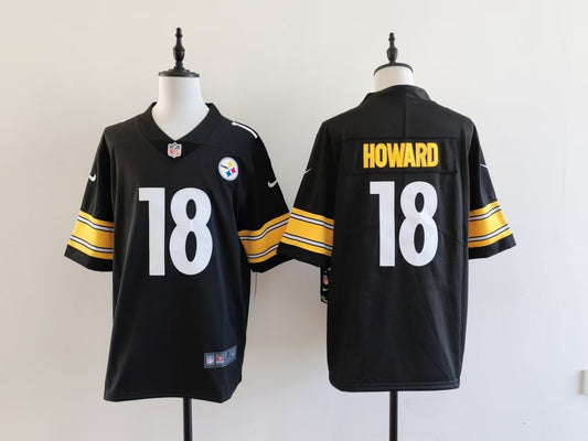 Men's Pittsburgh Steelers Will Howard Nike Jersey -  Black
