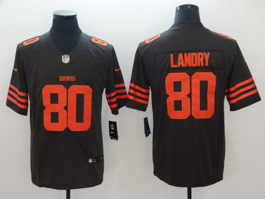 Men's Cleveland Browns Jarvis Landry Black Game Jersey1