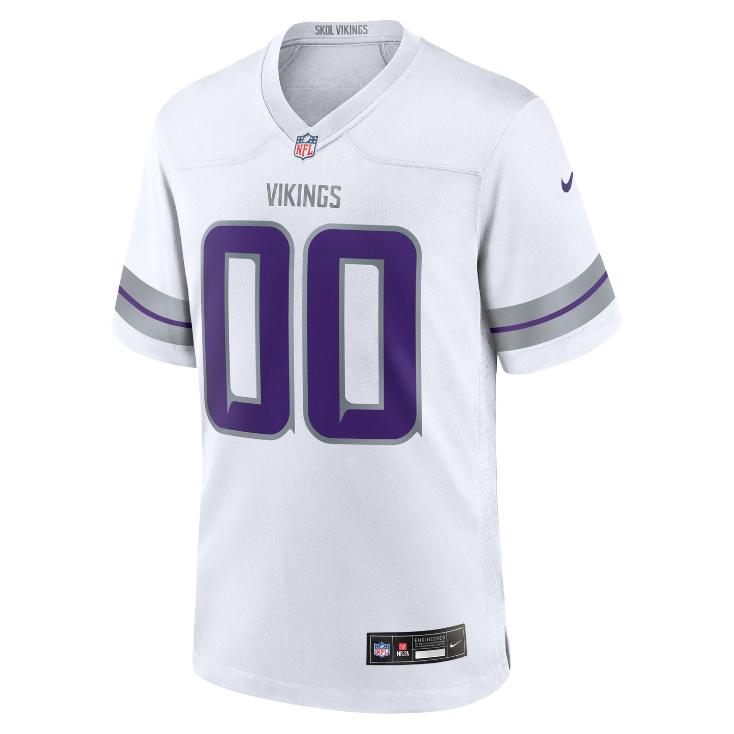 Minnesota Vikings White Alternate Custom Game Jersey