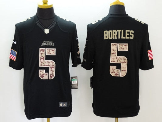Men's Jacksonville Jaguars Blake Bortles #5 Black Game Player Jersey1