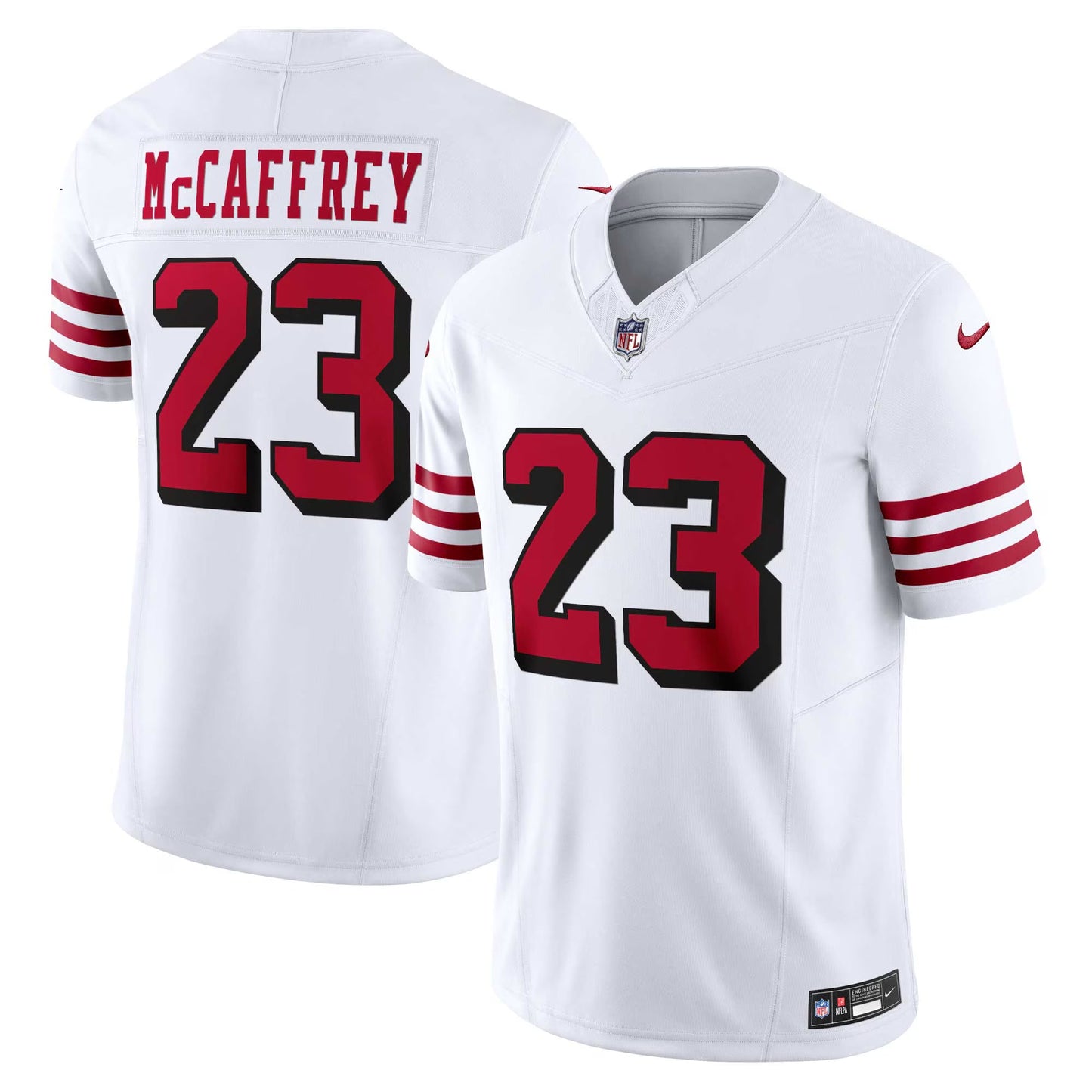 San Francisco 49ers Christian McCaffrey White Vapor F.U.S.E. Limited 2nd Alternate Jersey