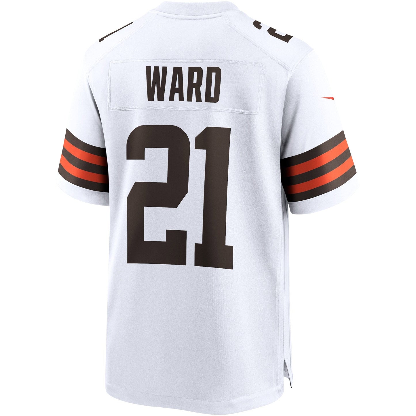 Cleveland Browns Denzel Ward White Game Jersey