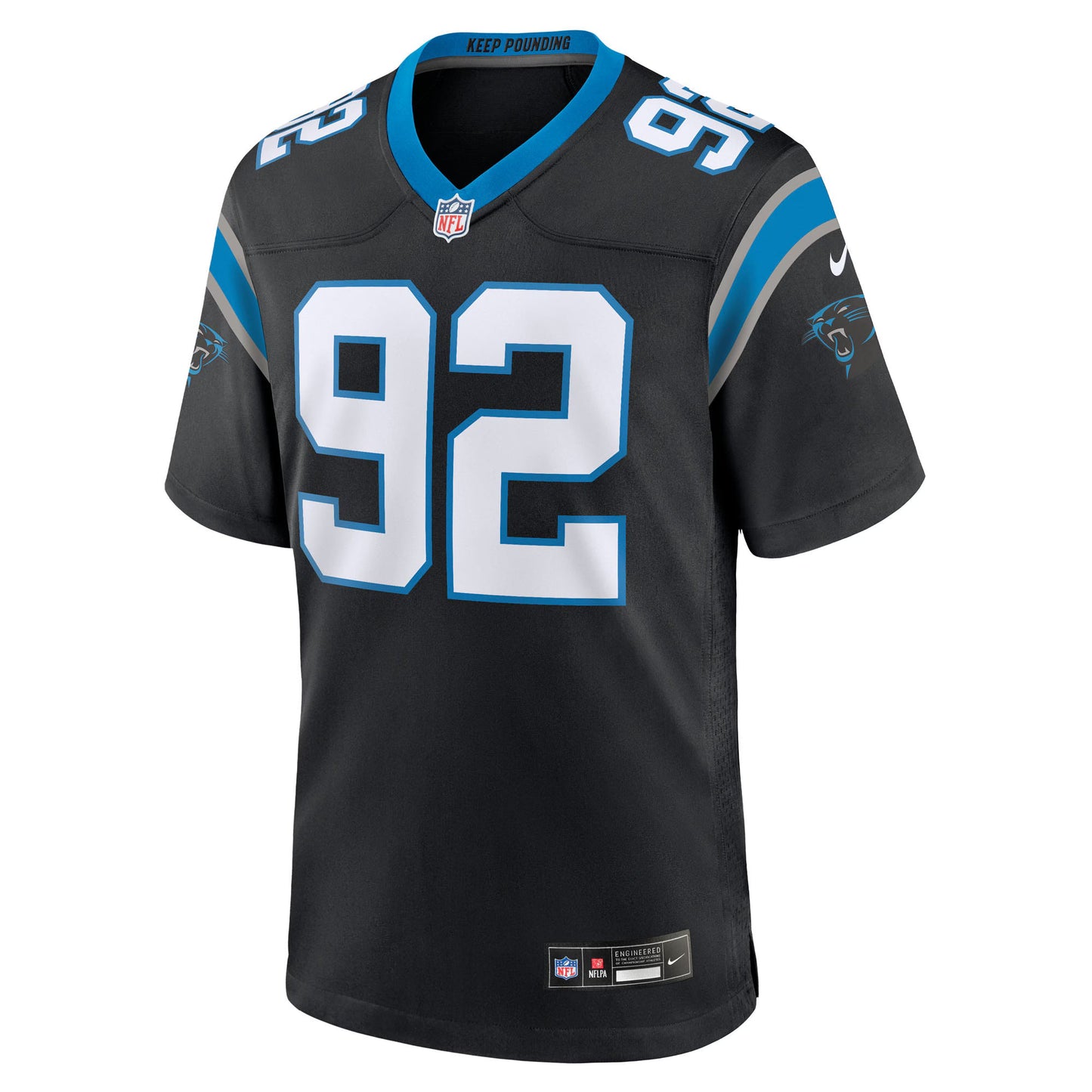 Carolina Panthers Cam Jackson Black Team Game Jersey