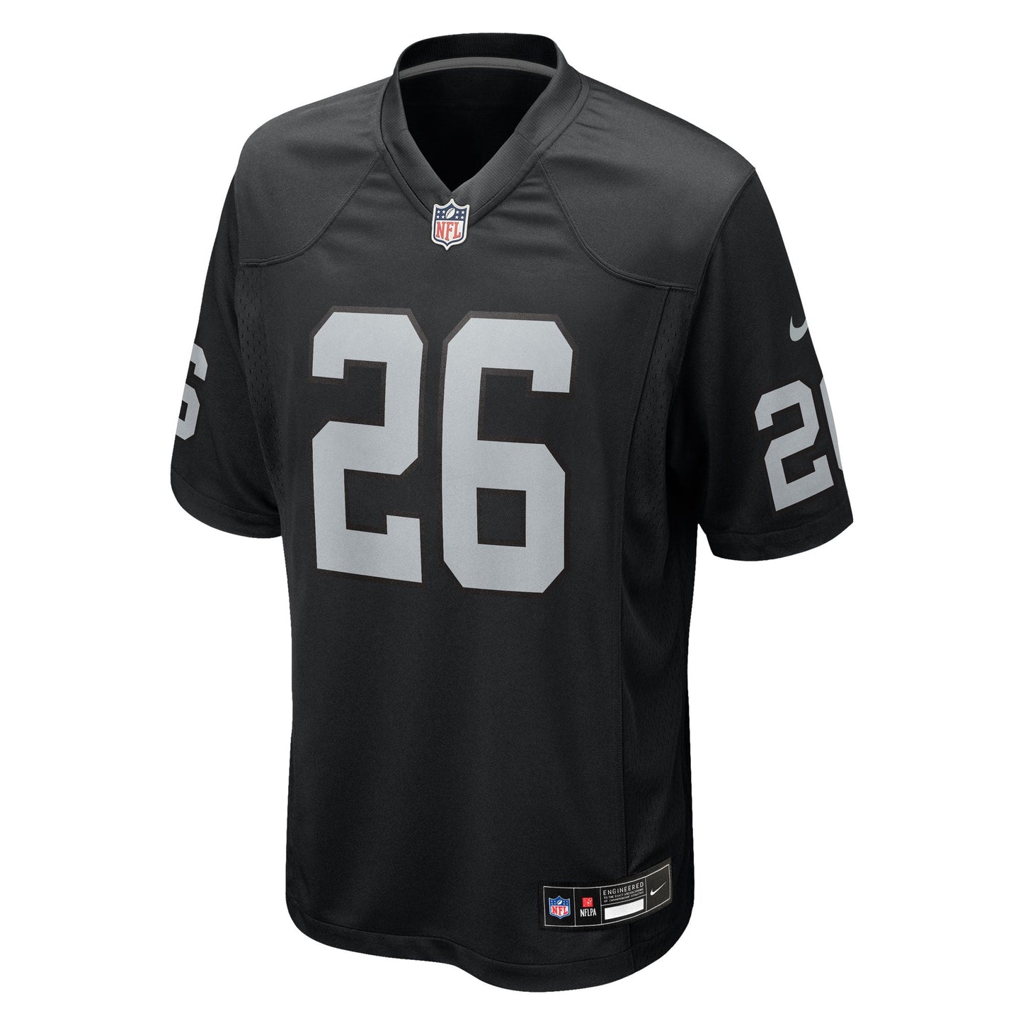 Las Vegas Raiders Darien Porter Black Team Game Jersey
