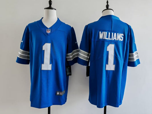Men's Detroit Alex Jameson Williams Jersey -  Blue#1
