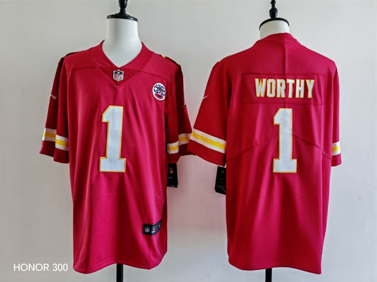 Men's Kansas City Chiefs Xavier Worthy Jersey -  Red