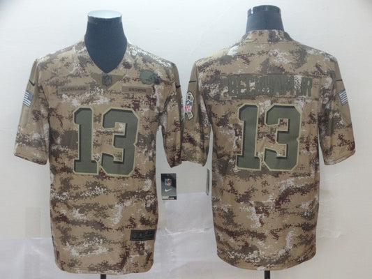 Men's Cleveland Browns Odell Beckham Jr. #13 Camouflage Game Jersey1