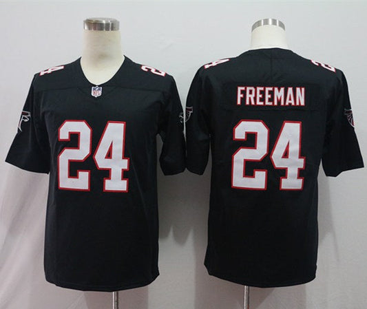 Men's Atlanta Falcons Devonta Freeman #24 Black Game Jersey1
