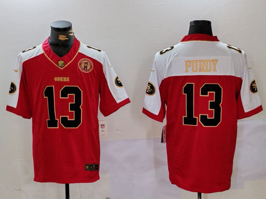 Men's San Francisco 49ers Brock Purdy #13 Scarlet Game Player jersey