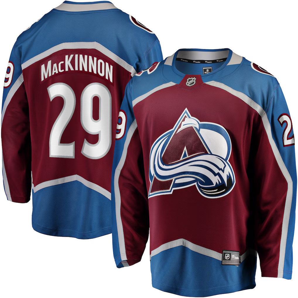 C.Avalanche #29 Nathan MacKinnon Fanatics Stitched American Hockey Jerseys