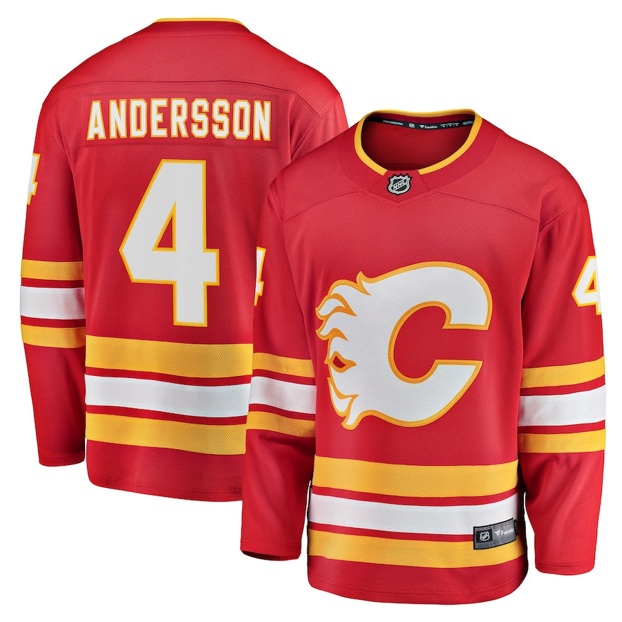 Rasmus Andersson Calgary Flames   Home Team Breakaway  Jersey - Red