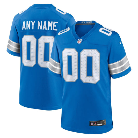 Detroit Lions Nike Custom Game Jersey - Blue