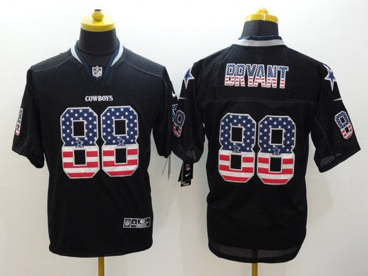 Men's Dallas Cowboys Dez Bryant #88 Black Game Jersey1