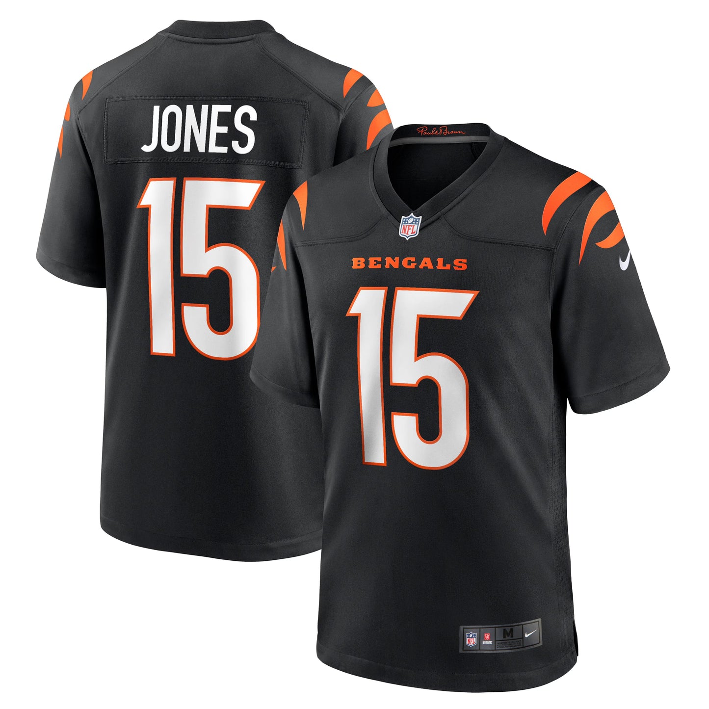 Cincinnati Bengals Charlie Jones Black Team Game Jersey