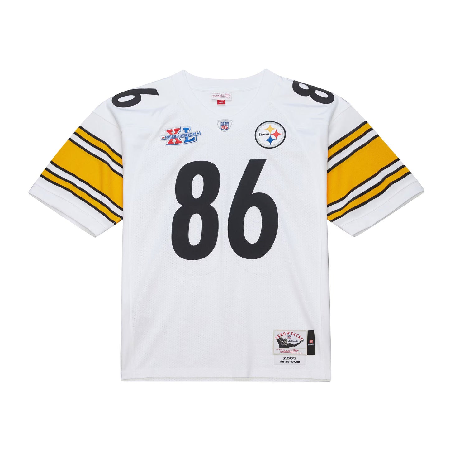Pittsburgh Steelers Hines Ward Mitchell & Ness White 2005 Authentic Throwback Retired Player Jersey