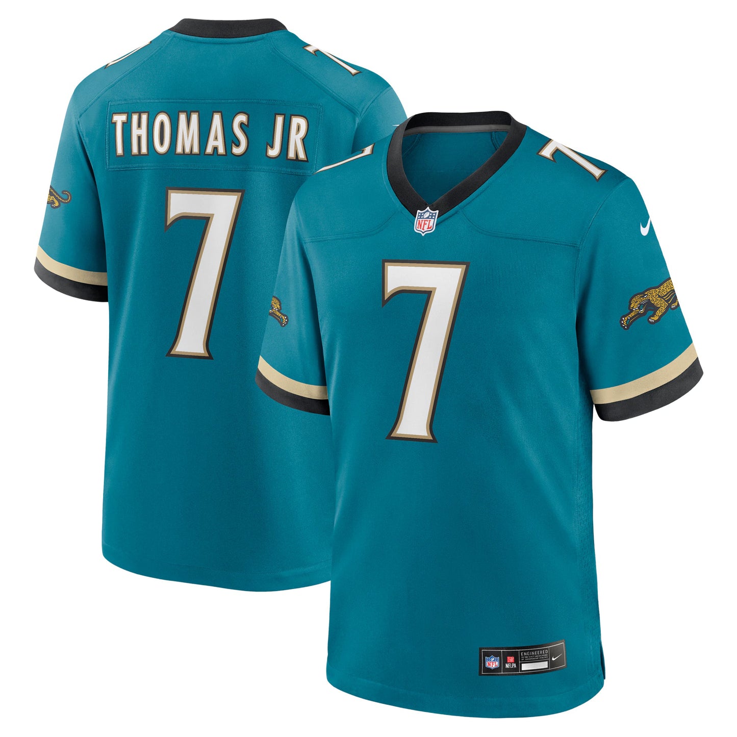 Jacksonville Jaguars Brian Thomas Jr. Teal Alternate Game Jersey