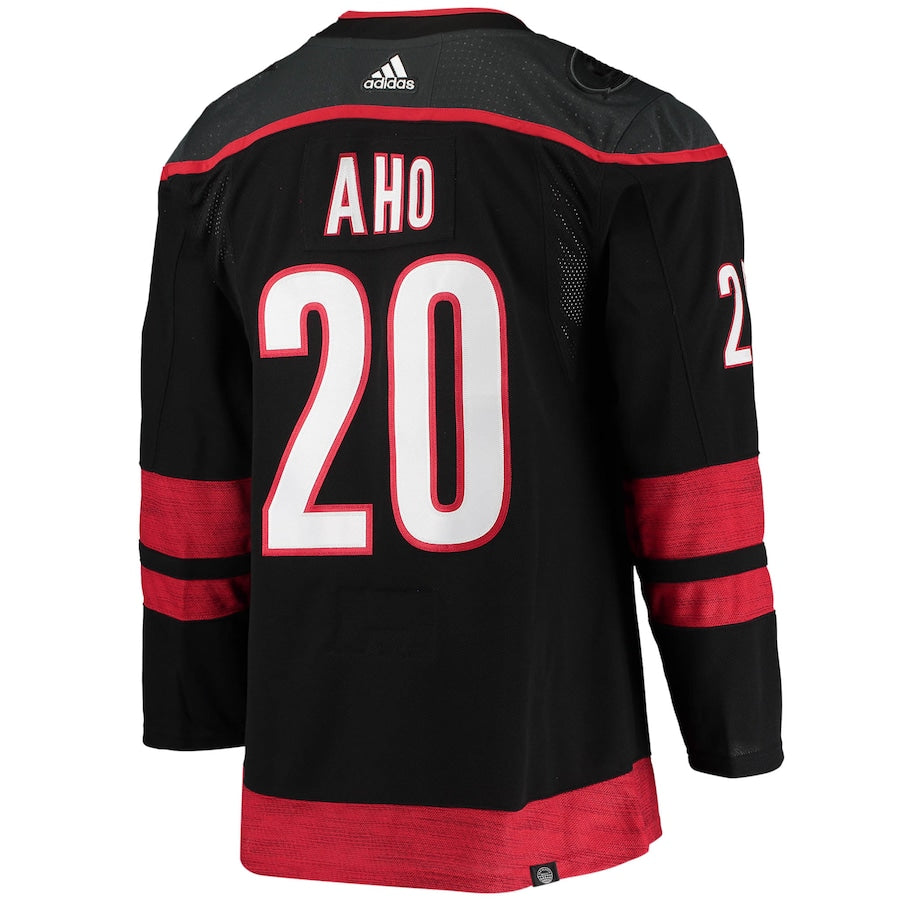 Sebastian Aho Carolina Hurricanes   Home Primegreen   Jersey - Black