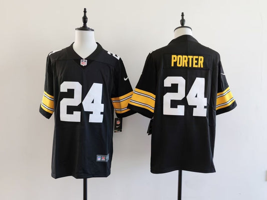 Men's Pittsburgh Steelers Joey Porter Nike Jersey -  Black-No team logo